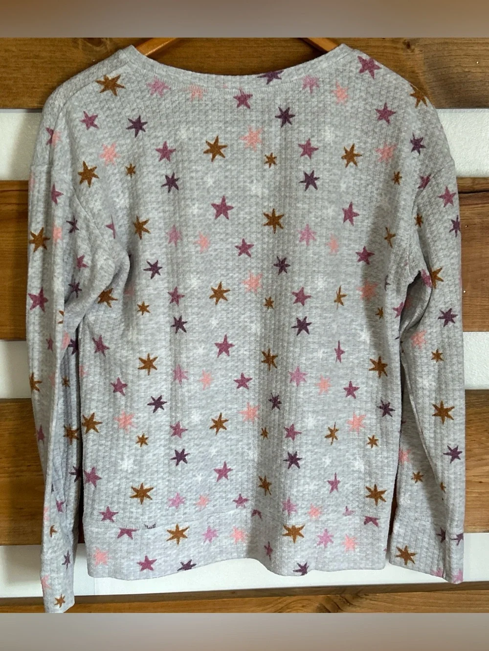 Unbranded Women's Gray Starfish/Stars Lounge Pants & Matching Top PJ Set Size M